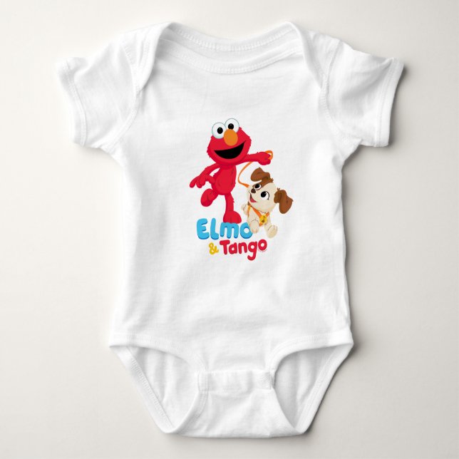 Sesame Street | Elmo & Tango Running T Shirt (Framsida)