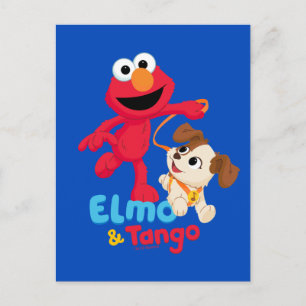 Sesame Street   Elmo & Tango Running Vykort