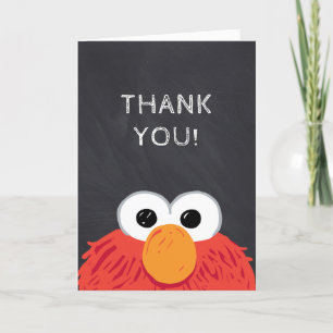 Sesame Street Elmo Tavla Födelsedag Tack Kort