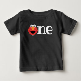 Sesame Street | Elmos 1-års födelsedags svarta tav T Shirt