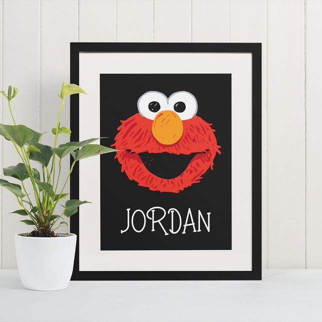 Sesame Street | Elmos ansikte Poster (Poster in frame)