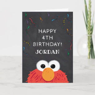 Sesame Street Elmos födelsedagsritbord Kort