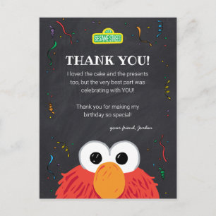 Sesame Street   Elmos födelsedagsritning Tack Vykort