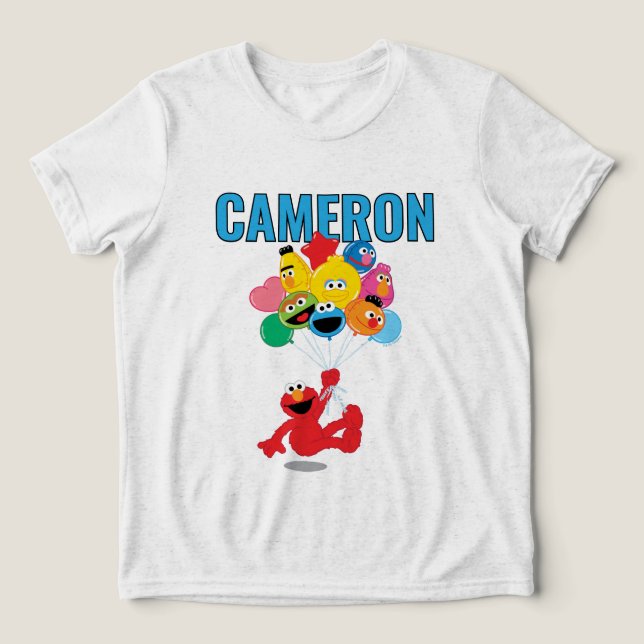 Sesame Street | Elmos & Vänners Födelsedag T Shirt (Design Framsida)