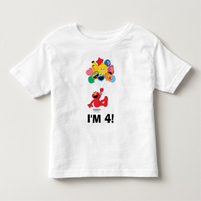 Sesame Street | Elmos & Vänners Födelsedag Tee (Framsida)