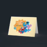 Sesame Street | En Hårig-festival av Ljus! Helgkort<br><div class="desc">Fira Hanukkah med dina favoritvänner på Sesame Street i den härliga "Håriget Festival of Ljus!"-designen! Med Cookie Monster, Elmo, Grover och Abby Cadabby fångar den här festliga illustrationen julhelgens glädje och värme. Den här designen är omgiven av en glödande menorah, lekfulla drömmar och glada leenden, och är perfekt för att...</div>