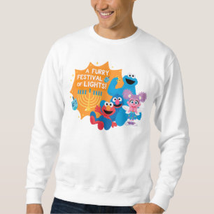 Sesame Street En Hårig-festival av Ljus! Lång Ärmad Tröja