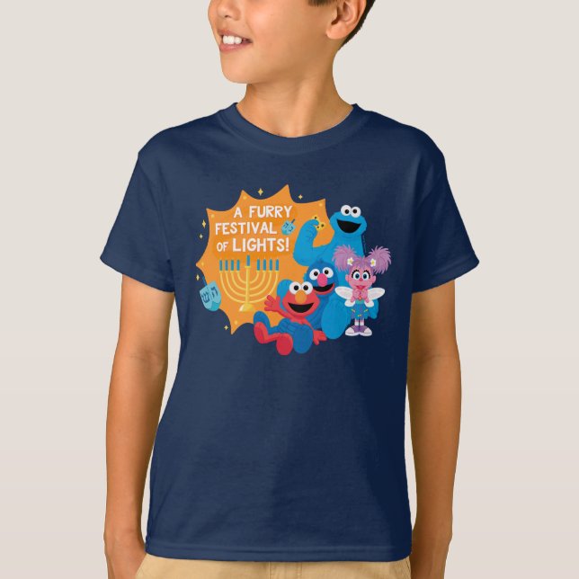 Sesame Street | En Hårig-festival av Ljus! T Shirt (Framsida)