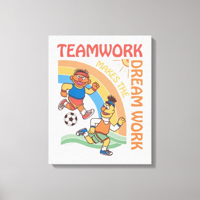 Sesame Street | Ernie & Bert Teamwork Canvastryck (Framsida)