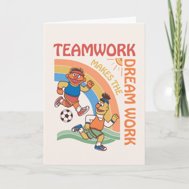 Sesame Street | Ernie & Bert Teamwork Helgkort (Framsida)