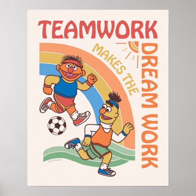 Sesame Street | Ernie & Bert Teamwork Poster (Framsidan)