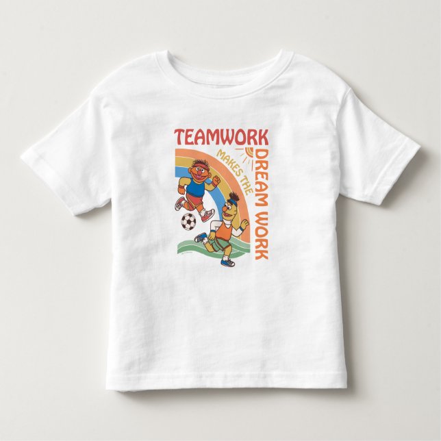 Sesame Street | Ernie & Bert Teamwork T Shirt (Framsida)