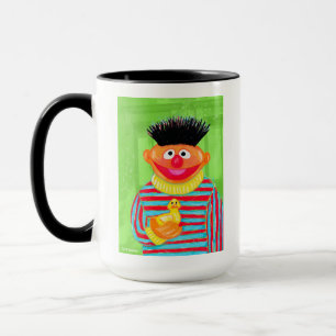 Sesame Street Ernie med Rubber Duckie Mugg