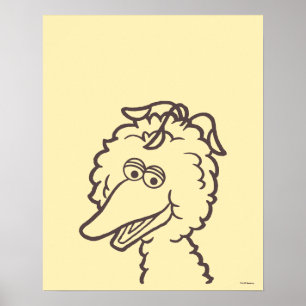 Sesame Street Fågelfåglar Poster