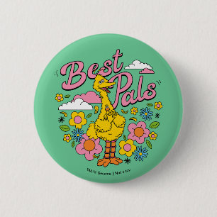 Sesame Street   Fågelstift med bästa Gult Knapp