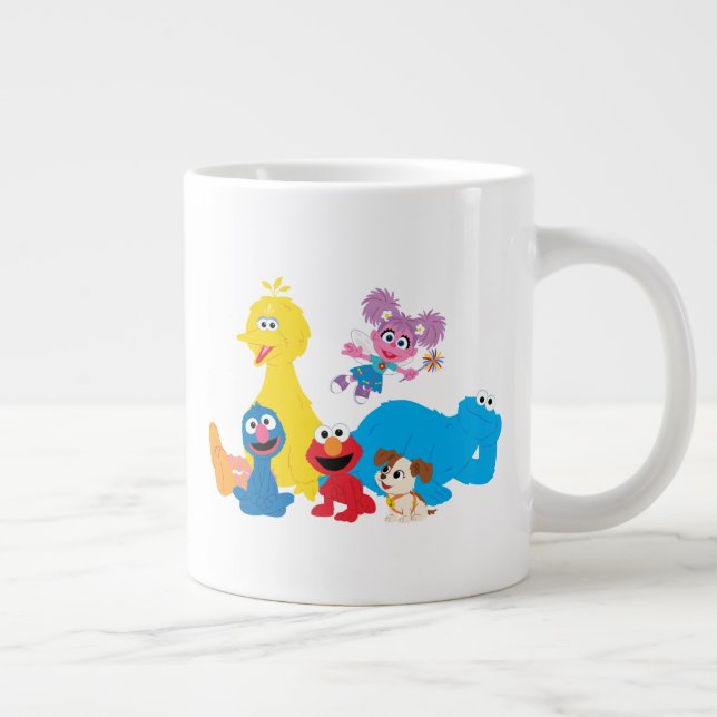 Sesame Street | Färgfyllda Sesame Street Pals Jumbo Mugg (Höger)