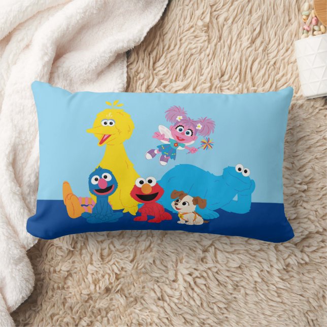 Sesame Street | Färgfyllda Sesame Street Pals Lumbarkudde (Filt)