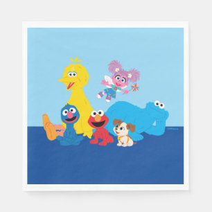 Sesame Street   Färgfyllda Sesame Street Pals Pappersservett