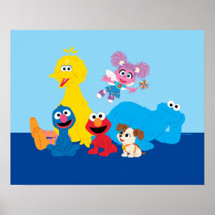 Sesame Street   Färgfyllda Sesame Street Pals Poster
