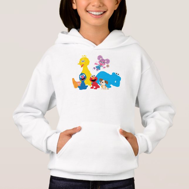 Sesame Street | Färgfyllda Sesame Street Pals T Shirt (Framsida)