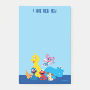 Sesame Street   Färgglada Sesam vänner Post-it Block