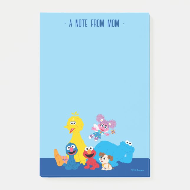 Sesame Street | Färgglada Sesam vänner Post-it Block (Framsida)