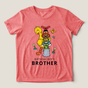 Sesame Street-figurer & gatuskylt Födelsedags Tr T Shirt