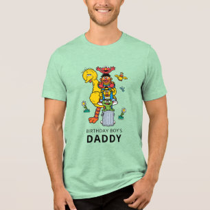 Sesame Street-figurer & gatuskylt Födelsedags Tr T Shirt