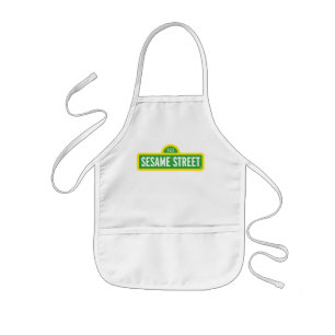 Sesame Street FULLT FÄRG LOGOTYP Barnförkläde
