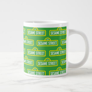 Sesame Street FULLT FÄRG LOGOTYP Jumbo Mugg