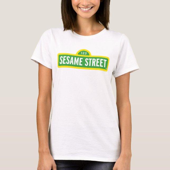 Sesame Street | FULLT FÄRG LOGOTYP T Shirt (Framsida)