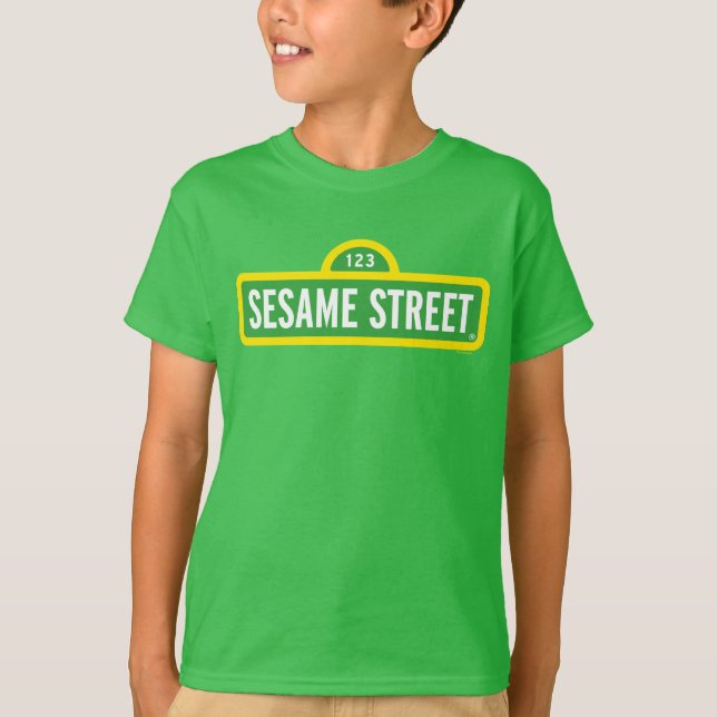 Sesame Street | FULLT FÄRG LOGOTYP T Shirt (Framsida)
