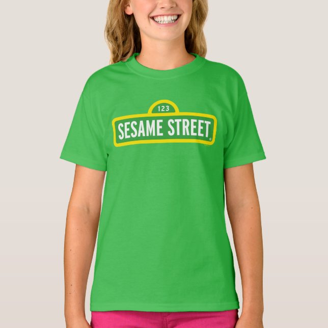 Sesame Street | FULLT FÄRG LOGOTYP T Shirt (Framsida)