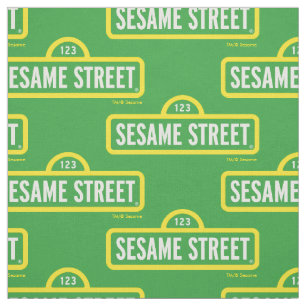 Sesame Street   FULLT FÄRG LOGOTYP Tyg