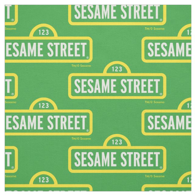 Sesame Street | FULLT FÄRG LOGOTYP Tyg (Provkarta)