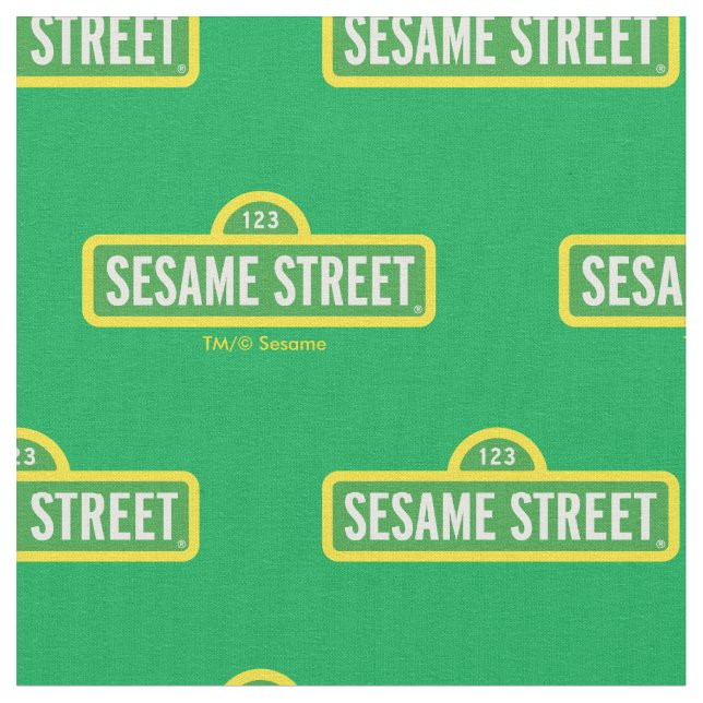 Sesame Street | FULLT FÄRG LOGOTYP Tyg (Närbild)