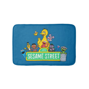 Sesame Street   Fullt Färg med pärlor Badrumsmatta