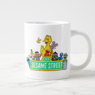 Sesame Street Fullt Färg med pärlor Jumbo Mugg