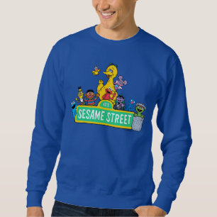 Sesame Street Fullt Färg med pärlor Lång Ärmad Tröja