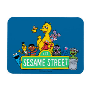 Sesame Street   Fullt Färg med pärlor Magnet