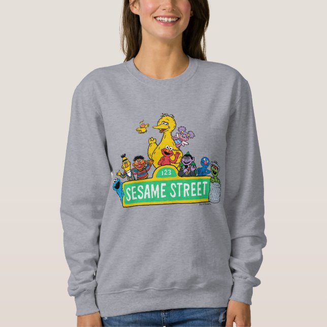 Sesame Street | Fullt Färg med pärlor T Shirt (Framsida)