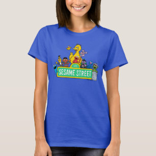 Sesame Street Fullt Färg med pärlor T Shirt