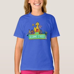 Sesame Street Fullt Färg med pärlor T Shirt