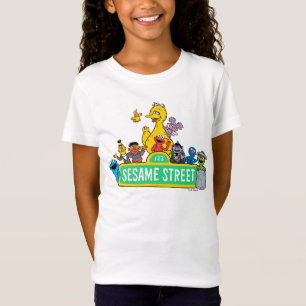 Sesame Street   Fullt Färg med pärlor T Shirt
