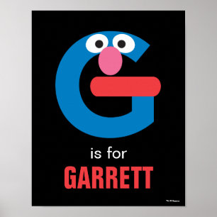 Sesame Street G är för Grover Poster