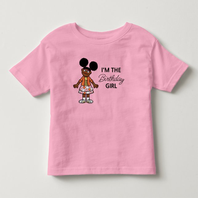 Sesame Street | Gabrielle Birthday Girl T Shirt (Framsida)