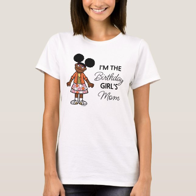 Sesame Street | Gabrielle Birthday Girl's Mamma T Shirt (Framsida)