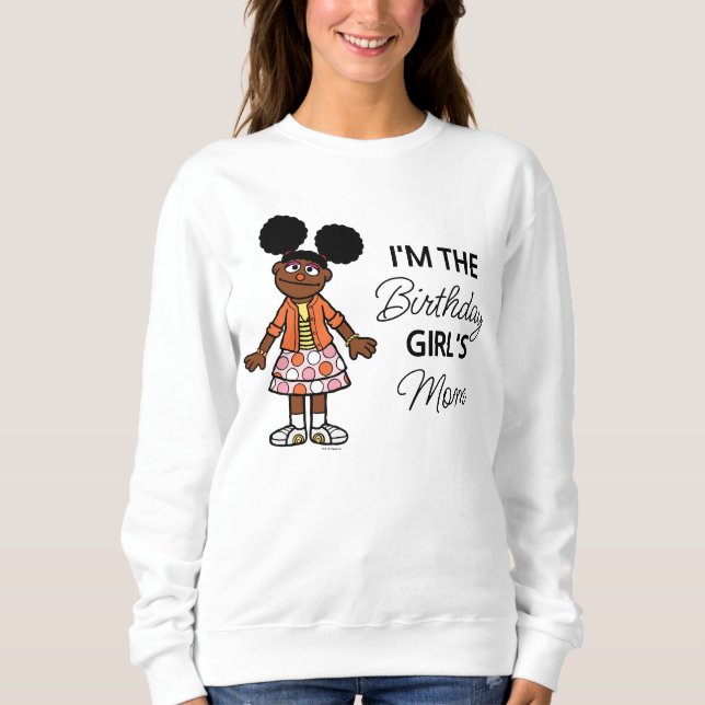 Sesame Street | Gabrielle Birthday Girl's Mamma T Shirt (Framsida)