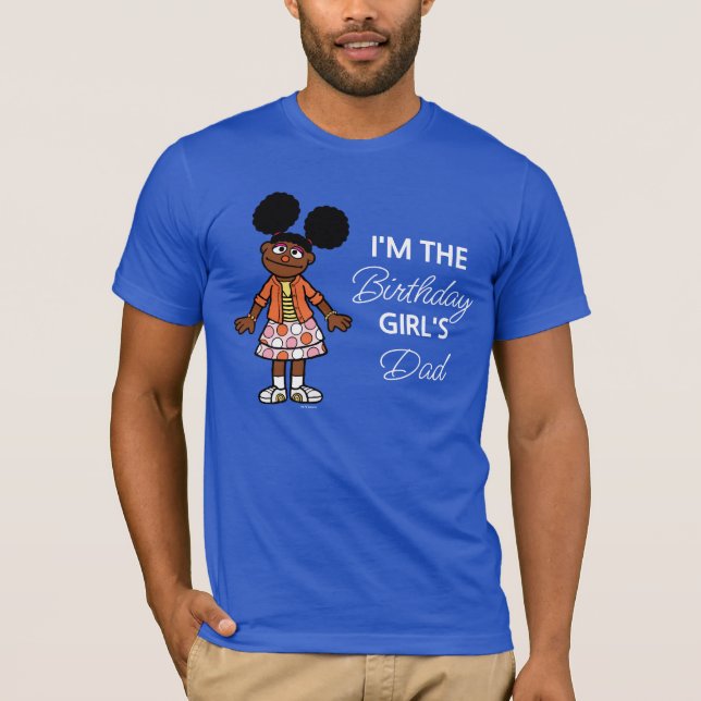 Sesame Street | Gabrielle Birthday Girl's Pappa T Shirt (Framsida)