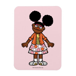 Sesame Street Gabrielle Porträtt Magnet